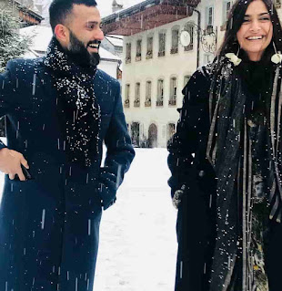 Anand Ahuja With His Wife Sonam Kapoor