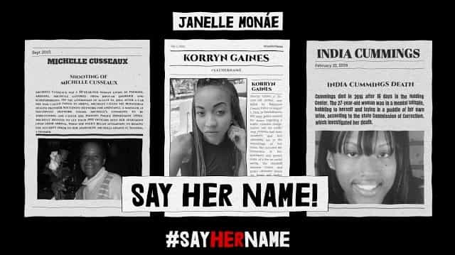 Say Her Name (Hell You Talmbout) Lyrics - Janelle Monáe