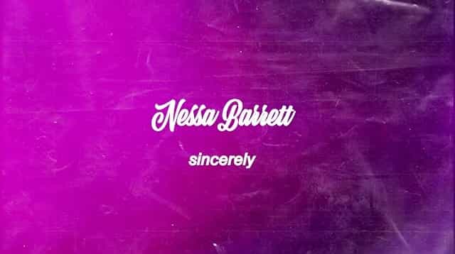 Sincerely Lyrics - Nessa Barrett